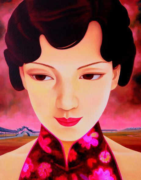 贺文斌  中国媚娘 何处  200x150cm  2017