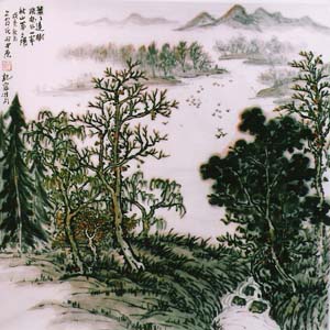 作品欣赏（838）上官洪夫山水画 - 笑然 - xiaoran321456 的博客